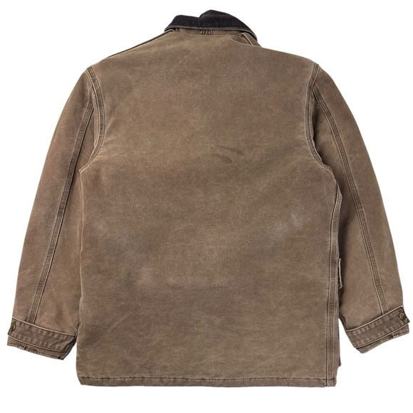 VTG 2007 Carhartt C10 Barn Coat Ranch Workwear Blanket Lined Jacket Chocolate - Picture 2 of 11